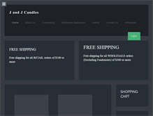 Tablet Screenshot of jandjcandles.net
